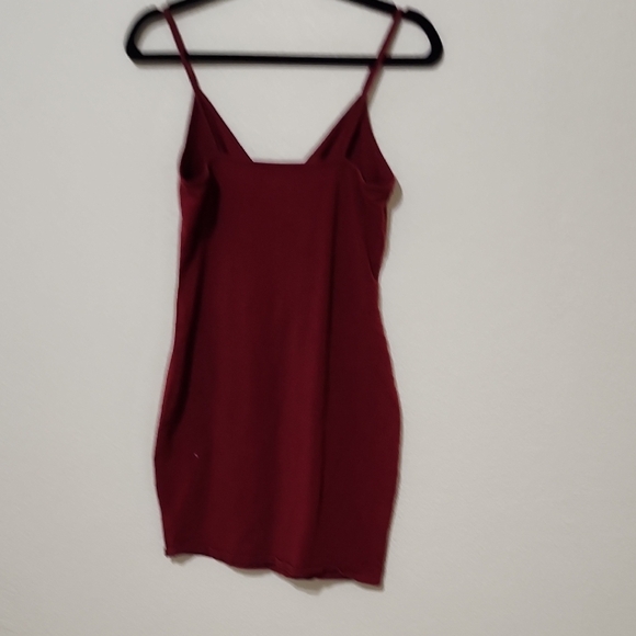 Wild Fable Red Ribbed Slip Dress - Picture 4 of 6